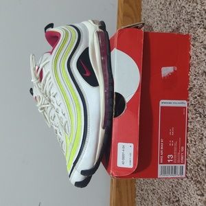 Air Max 97 White Black Volt Rush Pink